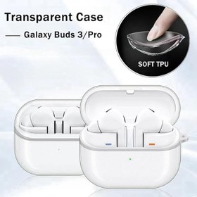 Resim Nanospace Samsung Galaxy Buds3 - Samsung Galaxy Buds3 Pro İle Uyumlu Kılıf Kancalı Yıkanabilen Silikon Kılıf Şeffaf 