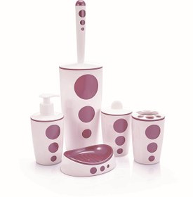 Resim Flora Punto Banyo Seti 5 Parça F325 Mavi 