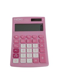 Resim Noki H-mc010 Pembe Hesap Makinesi - 12 Haneli Pilli Ve Güneş Enerjili Çok Renkli 