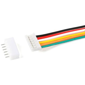 Resim 2Mm 6Pin Jst Ph 20Cm Kablolu Konnektör Takım (100 Adet) 