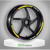 Resim Gogo Jant Şeridi Mpower Sarı 045 - Honda Pcx Siyah 