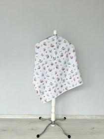 Resim %100 Pamuk Tek Katlı Müslin Emzirme Önlüğü 75x90 Klbk 