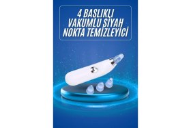 Resim Siyah Nokta Temizleme Cihazı 4 Başlıklı Vakumlu Pilli Ölü Deri Arındırma 