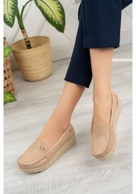 Resim Aymeravm - Dolgu Taban Ortopedik Ped Nut Kadın Ayakkabı - Erd... Nut 