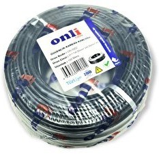 Resim Onli 2+1 0.50MM 100 M CCTV Siyah Kamera Kablosu 