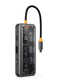 Resim Ally Type-c To Usb3.0 3+3.5mm+hdmı+vga+sd/tf+ Ethernet Çoğaltıcı 