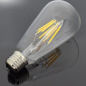 Resim Cata 8W E27 ST64 3000K Günışığı Sarı Işık Uzun Flament Rustik LED Ampul E-27 CT-4353 