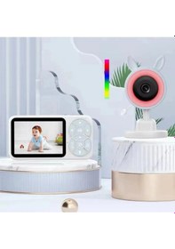 Resim Bebek Kamerası Kumandalı Monitörlü Konuşma Özellikli Işıklı Gece Görüslü Hatırlatıcılı Kamera 