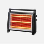 Resim Luxell Delux Lx-2831 Termostatlı Quartz Yer Elektrikli Isıtıcı Yanan 