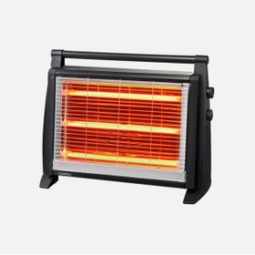 Resim Luxell Delux Lx-2831 Termostatlı Quartz Yer Elektrikli Isıtıcı Yanan 