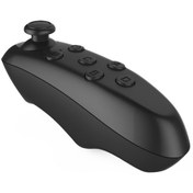 Resim iOS Android VR Box İçin Bluetooth Mini Kablosuz Gamepad Fare Siyah 