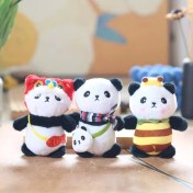 Resim Dzjjna Yeni 1 Adet Dört Inç Iyi Şanslar Karikatür Peluş Oyuncak Bebek Anahtarlık Sevimli Bebek Anahtar Küçük Kolye Seti (Yurt Dışından) 