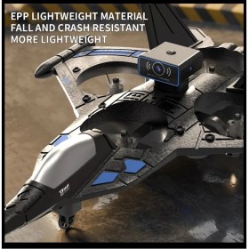 Resim Uzaktan Kumandalı Drone Kumandalı Köpük Rc Uçak Gyro Stabilize Engel Kaçınma Kameralı Wifi App Plane 