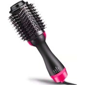 Resim Düzleştirici ve Şekillendirici Saç Fırçası, Yuvarlak Tarak, Beyaz Renk 