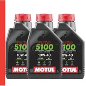 Resim Motul 5100 10w-40 4t Motosiklet Motor Yağı – 3 X 1 Litre | Yarı Sentetik | Güncel Üretim 