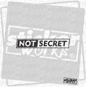 Resim Sticker Works Not Secret Sticker 