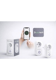 Resim Soultech Akıllı Wifi Priz Uzaktan Kontrollü Zamanlayıcılı Smart Plug 