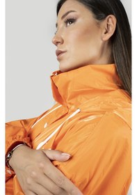 Resim Pua Fashion Orange Kalpli Kapşonlu Trench 001 