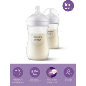 Resim Alkasaz Philips Avent Natural Response Pp 2'li Biberon Seti, 1+ Ay 260ML SYC903/02 