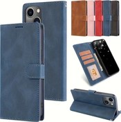 Resim Chenkestoreone Losrso Premium Yapışan Cüzdan Flip Kılıf Brown Ip 14pro Kart Bölmeli Ve Kayışlı 