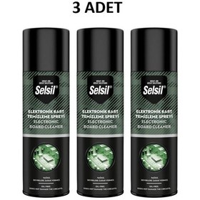 Resim Selsil Elektronik Devre Kart Temizleme Spreyi 200ml 3 Adet 