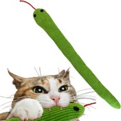 Resim Kedi Oyuncak Yılanı, 1 adet Kırışık Sesli Oyuncak Yumuşak Keten, Etkileşimli Kedi Egzersiz Tekerlek Oyuncağı İç Mekan Kedileri için 16.5 İnç (Yaklaşık 42 cm) Tüm Irklar için Uygun 