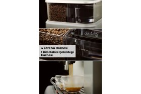 Resim Saeco Aulika Tek Dokunuşla 8 Çeşit İçecek Tam Otomatik Espresso ve Cappuccino Kahve Makinesi 