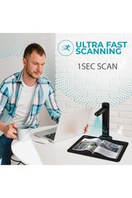 Resim IRIScan Desk Pro A3 Kitap & Belge Tarayıcı, 2x16MP-32MP, AI Destekli, OCR & PDF Editör 