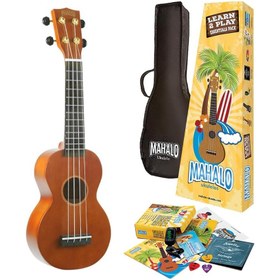 Resim Mahalo Learn 2 Play Ukulele Seri (Kahverengi) 