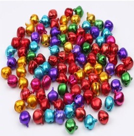 Resim 100 Adet 12mm Karışık Renk Kulplu Zil,çan,çıngırak,metal Amigurum 