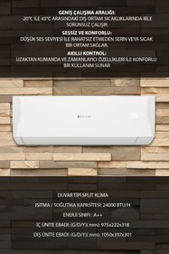 Resim Dijitsu Tornado 24000 Btu Klima 