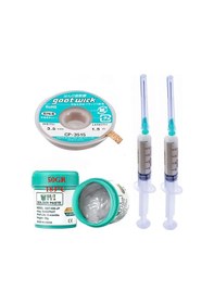 Resim Krem Lehim 50g Flux Lehim Toplama Cp3515 Lehim Emme Teli 3,5mm 4l 