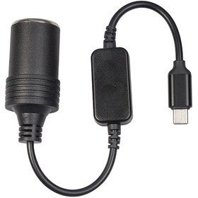 Resim Maiyame 12w Güçlü Araç Şarj Adaptörü - Usb-c'den Sigara Çakmağa 5v-12v Dönüştürücü 