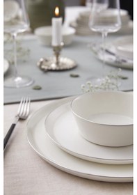 Resim Kütahya Porselen Bone V-form 24 Parça 6 Kişilik Yemek Takımı Plat 513300 
