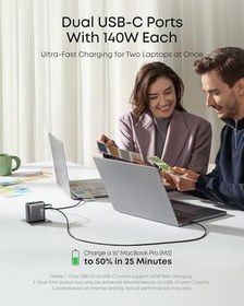 Resim Anker A2697 140W 4 Port Şarj Cihazı, Koyu Gri 