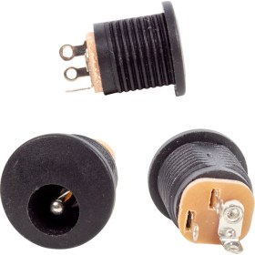 Resim Powermaster Yuvarlak Somunlu Şase 2.1mm Adaptör Fişi (IC-257) 
