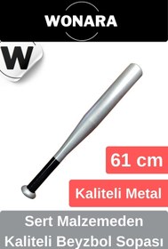 Resim Wonara Dayanıklı Kırılmaz Metal 61 cm Mükemmel Kavrayışlı Kaliteli Beyzbol Sopası 