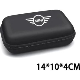 Resim Cdwishbest Siyah Bmw Mini Coope F F56 F53 Için Ar Saklama Kutusu Taşınabilir Araba Logosu Saklama Kutusu Veri Kablosu Kulaklık Kımlık Kartı Düzenlemek (Yurt Dışından) 