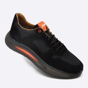 Resim Fosco Hakiki Süet Deri Sneakers Erkek Ayakkabı Siyah 9928 