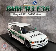 Resim 1:18 Solido 1991 BMW E36 M3 Coupe DRIFT POLIZEI 
