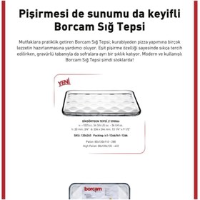 Resim Paşabahçe 590066 2 ADET Borcam Tepsi 1025 cc 33,4x24,4x2 cm 