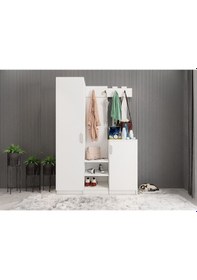 Resim Efes Portmanto Vestiyer Beyaz-105 cm 