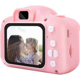 Resim TamamElek Mini Dijital Kamera Oyuncaklar Çocuklar Için 2 Inç Hd Ekran Şarj Edilebilir Fotoğraf Makinesi
     Pembe 