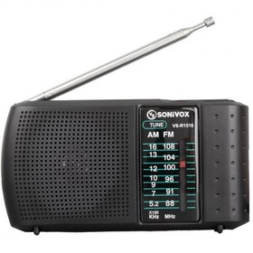 Resim SONIVOX VS-R1516 SİYAH RENK ANALOG RADYO SONIVOX VS-R1516 SİYAH RENK ANALOG RADYO