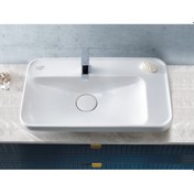 Resim Turkuaz Seramik Cerastyle Lal 70 CM Tezgah Üstü Çanak Lavabo 