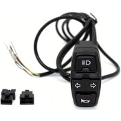 Resim Hightower 3'lü Motor Sinyal Düğmesi - Elektrikli Scooter Ve Bisiklet İçin Abs Korn Kontrolü 