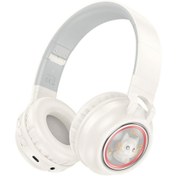 Resim Fuchsia W550 Cute Fun BT RGB Kablosuz Kafaüstü Kulaklık 
