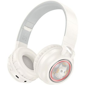 Resim Fuchsia W550 Cute Fun BT RGB Kablosuz Kafaüstü Kulaklık 
