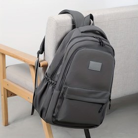 Resim Gençler için büyük kapasiteli sırt çantası - Dayanıklı kumaş, fermuar kapanış, okul, iş, seyahat için birden fazla bölme - Casual & Profesyonel Laptop Çantası, Seyahat Sırt Çantası, Günlük Seyahat Çantası, Fonksiyonel Tasarım, Sağlam Yapı, Gençler için 