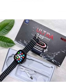 Resim Genel Markalar T10 Ultra Akıllı Saat 49 Mm Çift Kordon Turuncu 1 Kordon Watch 10 Ultra Ios Ve Android Destekli 